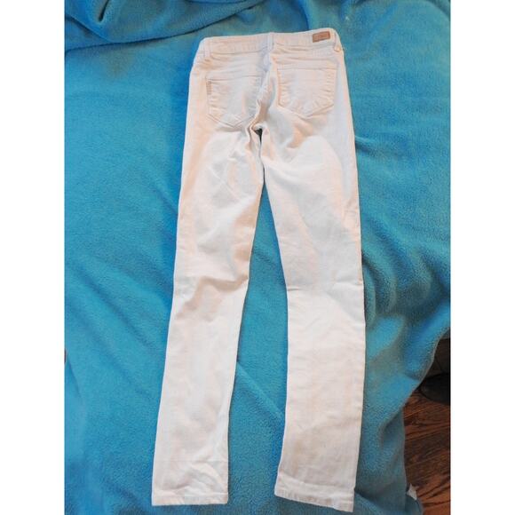 NWOT $189 PAIGE SKYLINE WHITE DENIM ANKLE JEANS 24 - Picture 6 of 14